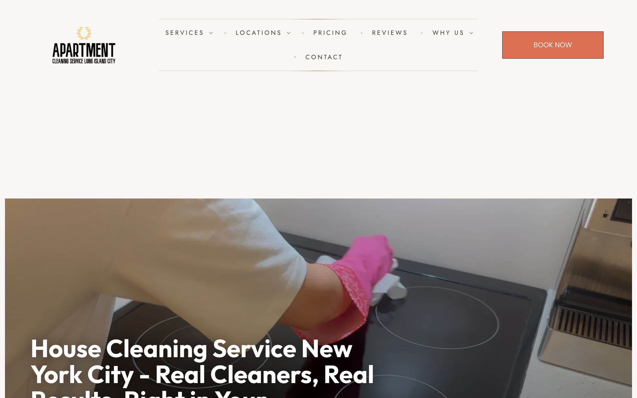 Homepage of LIC Cleaners